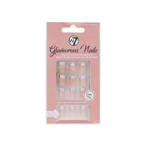 W7 Glamorous Nails - Classy French Glamorous Nails - Classy French