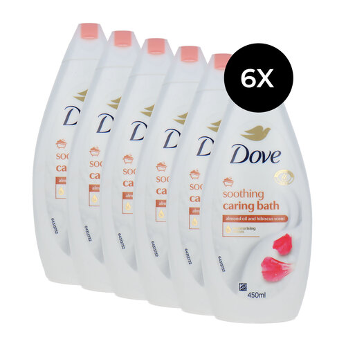 Dove Soothing Caring Bath Almond And Hibiscus Scent - 6 x 450 ml Dove Soothing Caring Bath Almond And Hibiscus Scent - 6 x 450 ml