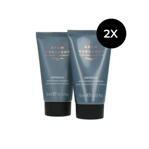 Grow Gorgeous Defence Anti-Pollution Shampoo + Conditioner - 2 x 50 ml Grow Gorgeous Defence Anti-Pollution Shampoo + Conditioner - 2 x 50 ml
