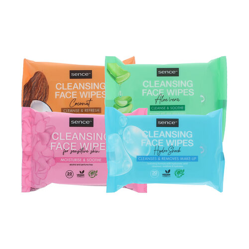 Sence Cleansing Face Wipes - 4 x 20 pieces Sence Cleansing Face Wipes - 4 x 20 pieces