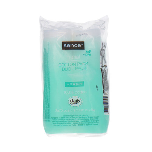 Sence Duo Pack Cotton Pads 2 x 70 pcs