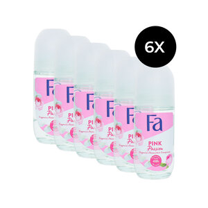 Pink Passion Deo Roller - 6 x 50 ml
