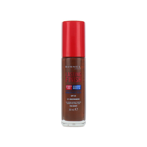 Rimmel Lasting Finish 35HR Hyaloronic Acid Foundation SPF 20 - 700 Ebony Rimmel Lasting Finish 35HR Hyaloronic Acid Foundation SPF 20 - 700 Ebony