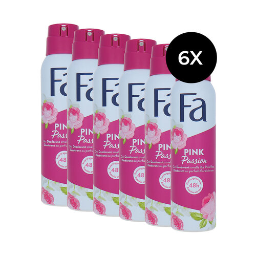 Fa Pink Passion Deodorant Spray - 6 x 150 ml Fa Pink Passion Deodorant Spray - 6 x 150 ml