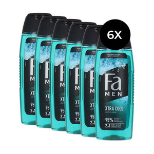 Men Body & Hair Shower Gel Xtra Cool - 6 x 250 ml
