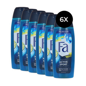 Experience Active Sport Shower Gel - 6 x 250 ml