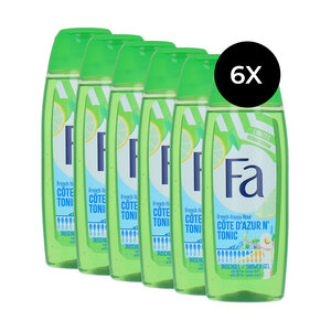 Côte D'Azur N' Tonic Shower Gel - 6 x 250 ml