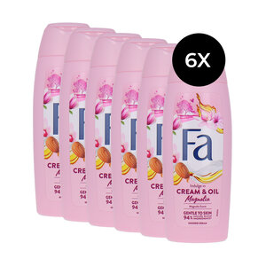 Indulge In Cream & Oil Magnolia Shower Cream - 6 x 250 ml