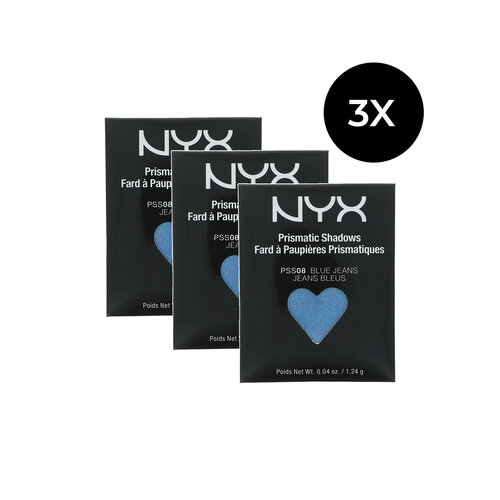 NYX Hot Singles Refill Set C Oogschaduw - PSS08 Bluejeans (set van 3) NYX Hot Singles Refill Set C Oogschaduw - PSS08 Bluejeans (set van 3)