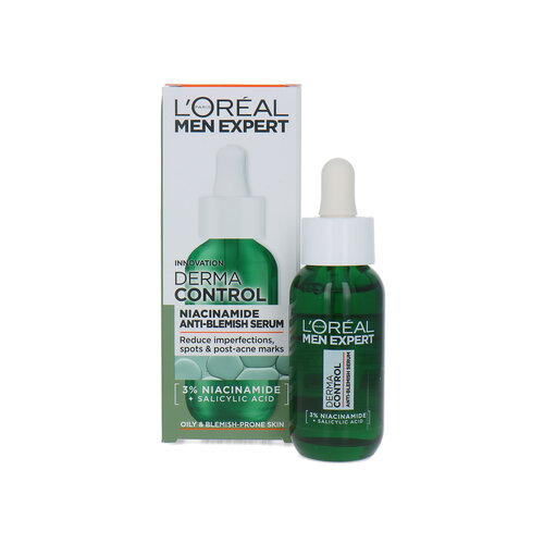 L'Oréal Men Expert Derma Control Niacinamide Anti-Blemish Serum - 30 ml (Voor vette & onzuivere huid) L'Oréal Men Expert Derma Control Niacinamide Anti-Blemish Serum - 30 ml (Voor vette & onzuivere huid)
