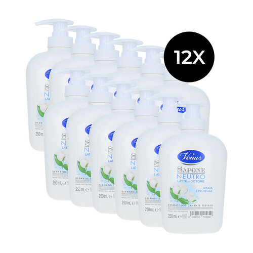 Venus Neutral Handsoap with Cottonmilk - 12 x 250 ml Venus Neutral Handsoap with Cottonmilk - 12 x 250 ml