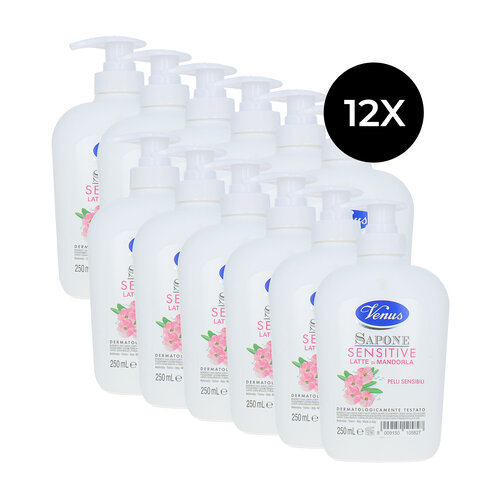 Venus Sensitive Handsoap with Almond Milk - 12 x 250 ml Venus Sensitive Handsoap with Almond Milk - 12 x 250 ml