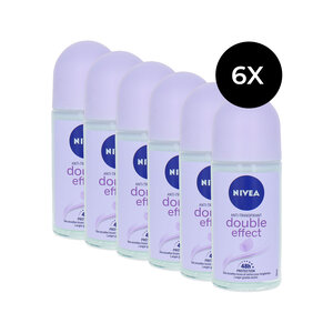 Double Effect Roll On Deodorant - 6 x 50 ml