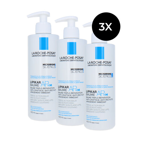 La Roche-Posay Lipikar AP+m Body Lotion - 3 x 400 ml (voor jeukende en geïrriteerde huid) La Roche-Posay Lipikar AP+m Body Lotion - 3 x 400 ml (voor jeukende en geïrriteerde huid)