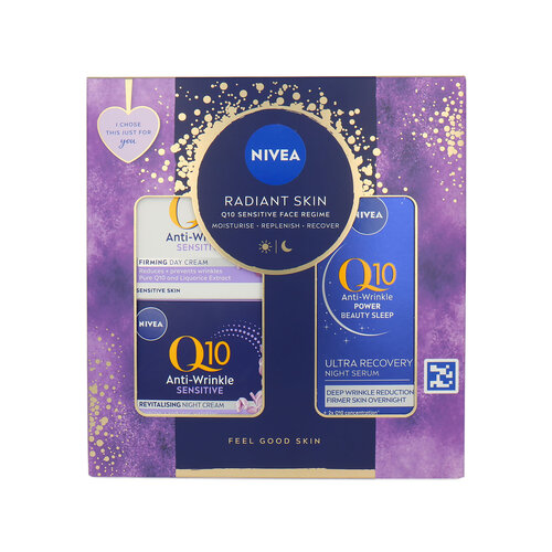 Nivea Radiant Skin Q10 Sensitive Face Regime cadeauset - 130 ml Nivea Radiant Skin Q10 Sensitive Face Regime cadeauset - 130 ml