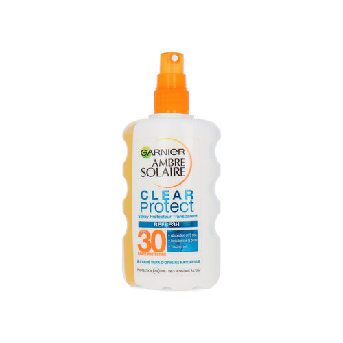 Garnier Ambre Solaire Clear Protect SPF 30 Zonnebrand Spray - 200 ml Garnier Ambre Solaire Clear Protect SPF 30 Zonnebrand Spray - 200 ml