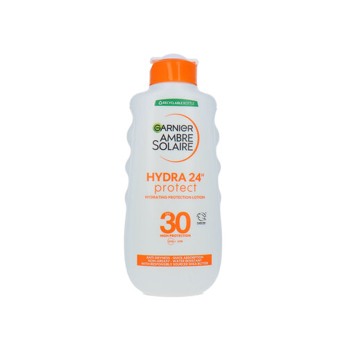 Garnier Ambre Solaire Hydra 24H Protect SPF 30 Zonnebrand Lotion - 200 ml Garnier Ambre Solaire Hydra 24H Protect SPF 30 Zonnebrand Lotion - 200 ml