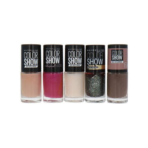 Maybelline Color Show Nailpolish Set 1A - 5 x 7 ml Maybelline Color Show Nailpolish Set 1A - 5 x 7 ml