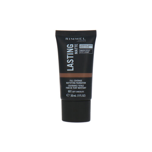 Rimmel Lasting Matte Foundation - 601 Soft Chocolate Rimmel Lasting Matte Foundation - 601 Soft Chocolate