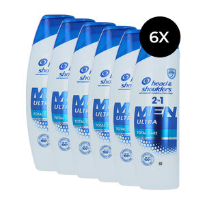 Men Ultra 2in1 Anti-Dandruff Shampoo Total Care - 6 x 330 ml