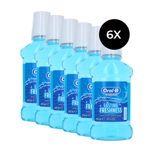 Oral-B Lasting Freshness Mouthwash Arctic Mint - 6 x 250 ml Oral-B Lasting Freshness Mouthwash Arctic Mint - 6 x 250 ml