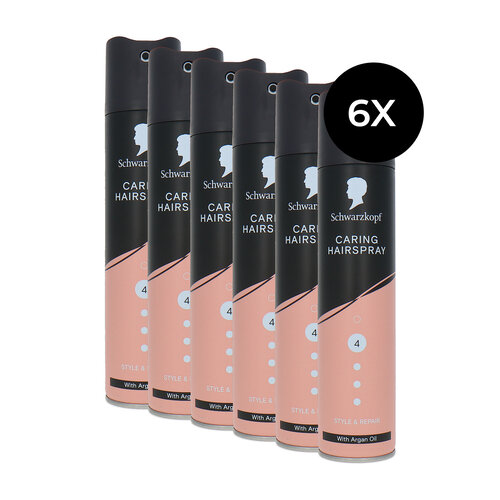 Schwarzkopf Caring Hairspray - 6 x 250 ml Schwarzkopf Caring Hairspray - 6 x 250 ml