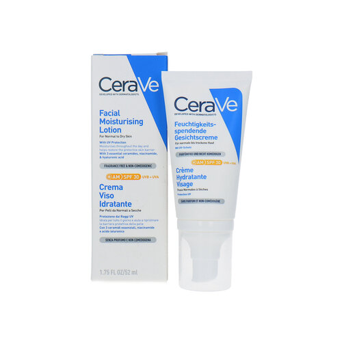 Cerave Facial Moisturising Lotion SPF 30 - 52 ml (parfumvrij) Cerave Facial Moisturising Lotion SPF 30 - 52 ml (parfumvrij)