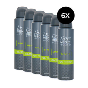 Men + Care Sport Deodorant Spray - 6 x 150 ml
