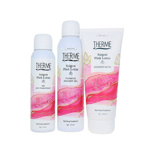 Therme Saigon Pink Lotus 3 Pieces Set - 550 ml Saigon Pink Lotus 3 Pieces Set - 550 ml