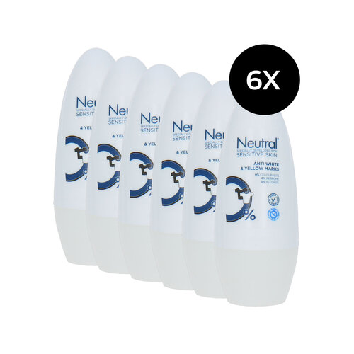 Neutral Sensitive Skin Anti White & Yellow Marks Deo Roller - 6 x 50 ml Neutral Sensitive Skin Anti White & Yellow Marks Deo Roller - 6 x 50 ml