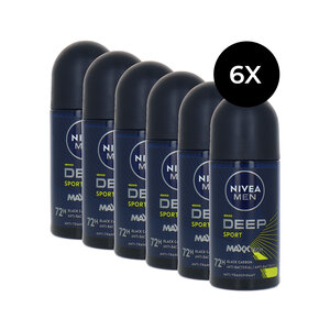 Nivea Men Deep Sport Deo Roller - 6 x 50 ml Men Deep Sport Deo Roller - 6 x 50 ml