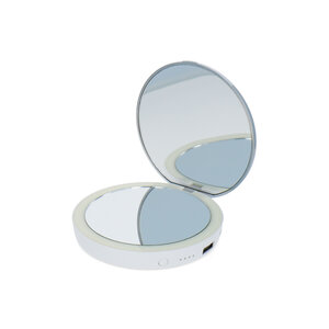 Flip 'N' Charge Power Bank Compact Mirror - 8 cm Ø