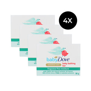 Baby Sensitive Care Baby Bathing Bar - 4 x 90 gr