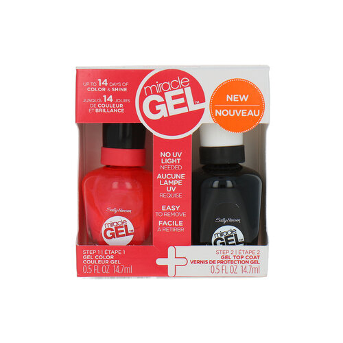 Sally Hansen Miracle Gel Duopack Nagellak - 131 Coral Carnival Sally Hansen Miracle Gel Duopack Nagellak - 131 Coral Carnival
