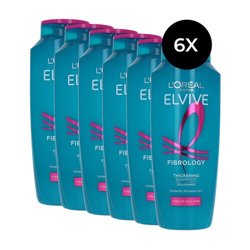 L'Oréal Elvive Fibrology Thickening Shampoo - 6 x 400 ml L'Oréal Elvive Fibrology Thickening Shampoo - 6 x 400 ml