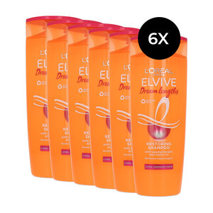 Elvive Dream Lengths Restoring Shampoo - 6 x 400 ml