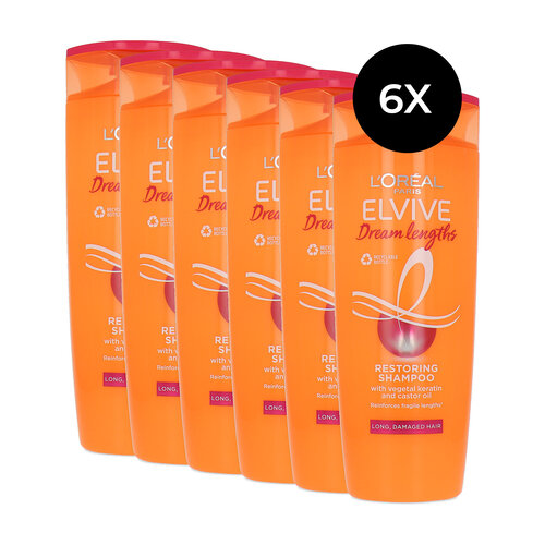 L'Oréal Elvive Dream Lengths Restoring Shampoo - 6 x 400 ml L'Oréal Elvive Dream Lengths Restoring Shampoo - 6 x 400 ml