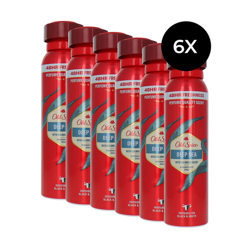 Old Spice Deodorant-Body Spray Deep Sea - 6 x 150 ml Old Spice Deodorant-Body Spray Deep Sea - 6 x 150 ml