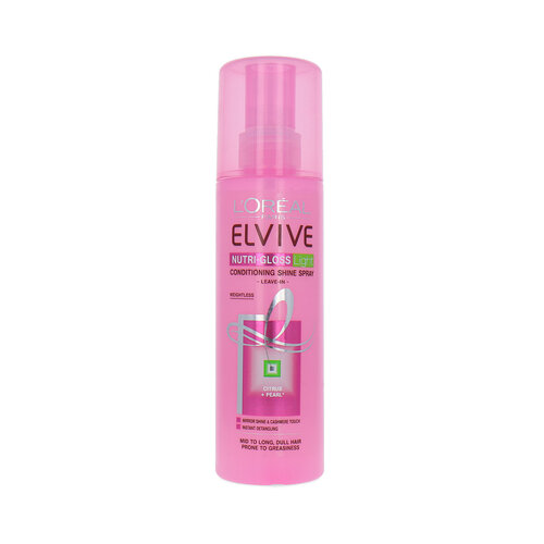 L'Oréal Elvive Nutri-Gloss Light Conditioning Shine Spray - 200 ml L'Oréal Elvive Nutri-Gloss Light Conditioning Shine Spray - 200 ml