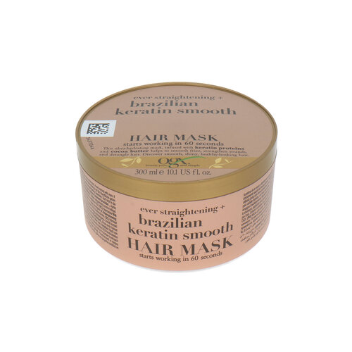 OGX Brazilian Keratin Smooth Ever Straightening Hair Mask - 300 ml OGX Brazilian Keratin Smooth Ever Straightening Hair Mask - 300 ml