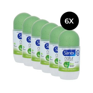 Sanex Sanex Natur Protect BIO Bamboo Extract Deo Roller Fresh Efficacy - 6 x 50 ml Sanex Natur Protect BIO Bamboo Extract Deo Roller Fresh Efficacy - 6 x 50 ml