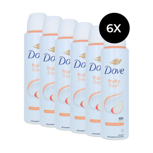 Dove Fruity Fresh Deodorant Spray - 6 x 150 ml Dove Fruity Fresh Deodorant Spray - 6 x 150 ml