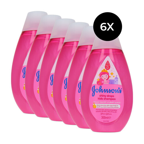 Johnson's Shiny Drops Kids Shampoo - 6 x 300 ml Johnson's Shiny Drops Kids Shampoo - 6 x 300 ml