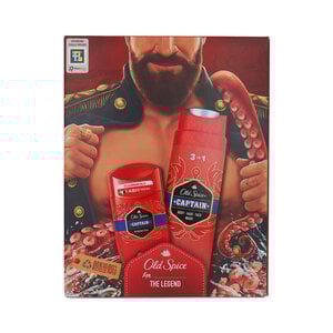 Old Spice For The Legend Captain Deo Stick + Shower Cadeauset - 300 ml