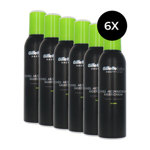 Gillette Labs Quick Rinse Shave Foam - 6 x 240 ml