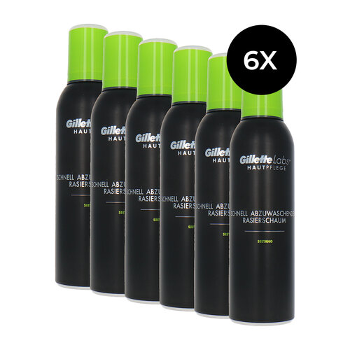 Gillette Labs Quick Rinse Shave Foam - 6 x 240 ml Gillette Labs Quick Rinse Shave Foam - 6 x 240 ml