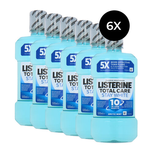 Listerine Total Care Stay White Mouthwash - 6 x 500 ml Listerine Total Care Stay White Mouthwash - 6 x 500 ml