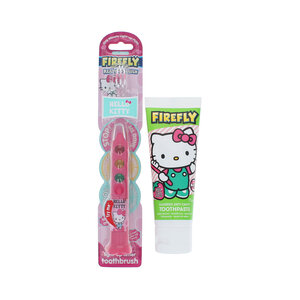 Firefly Hello Kitty Flashing Toothbrush + Toothpaste