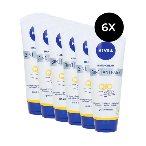 Nivea Q10 3-in-1 Anti-Age Handcrème - 6 x 100 ml