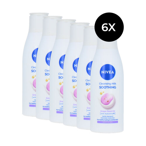 Nivea Soothing Cleansing Milk Grape Seed Oil - 6 x 200 ml Nivea Soothing Cleansing Milk Grape Seed Oil - 6 x 200 ml